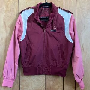 Members Only Pink Burgundy Jacket